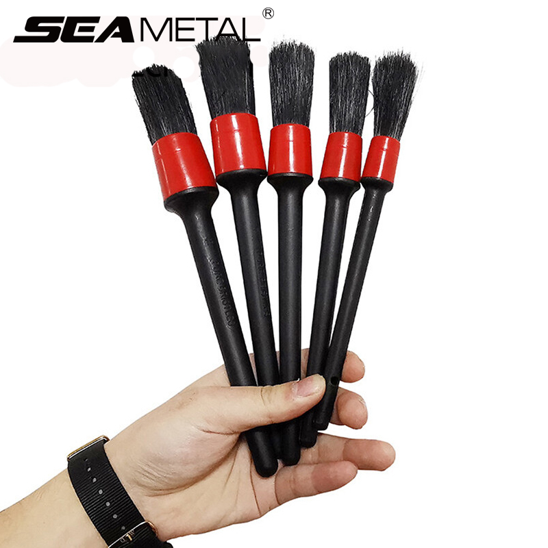 Interior Detailing Kit - SEAMETAL 5pcs Car Detailing Brush Set