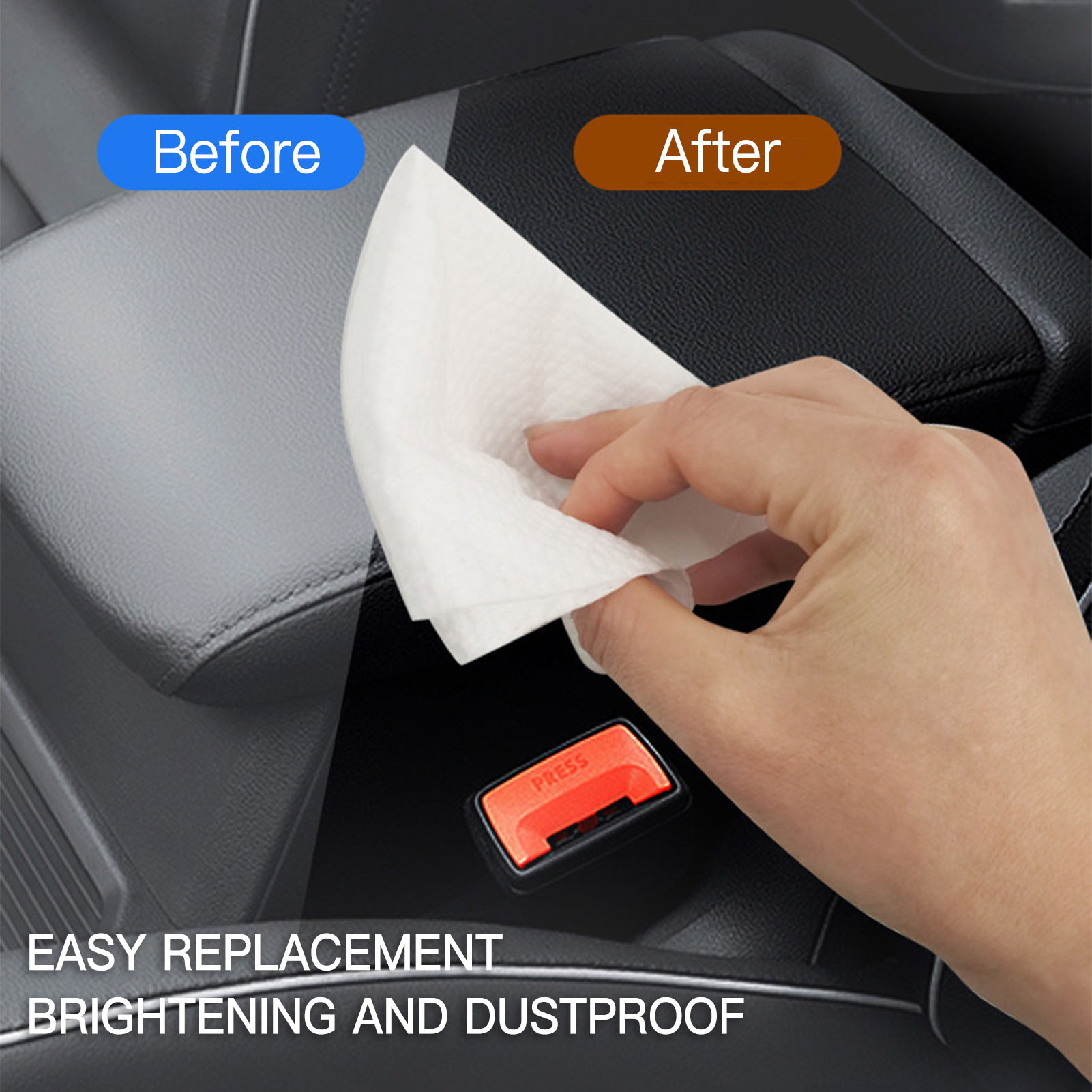 80pcs/bag Car Interior Cleanin - Leather Cleaner Interior ulasan dan harga