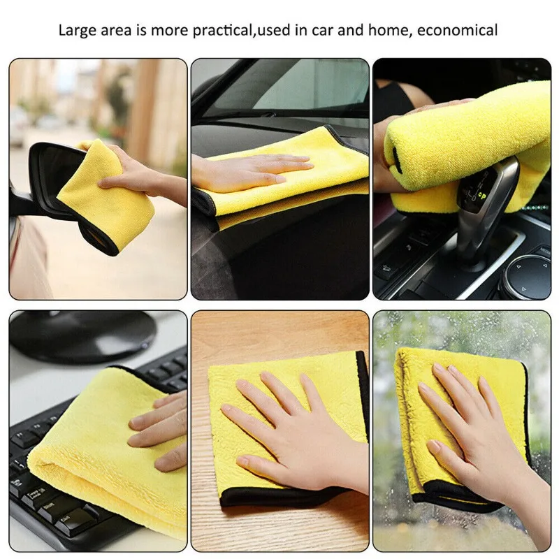 1/3/5PCS Microfiber Cleaning T - Microfiber Towel Detailing ulasan dan harga