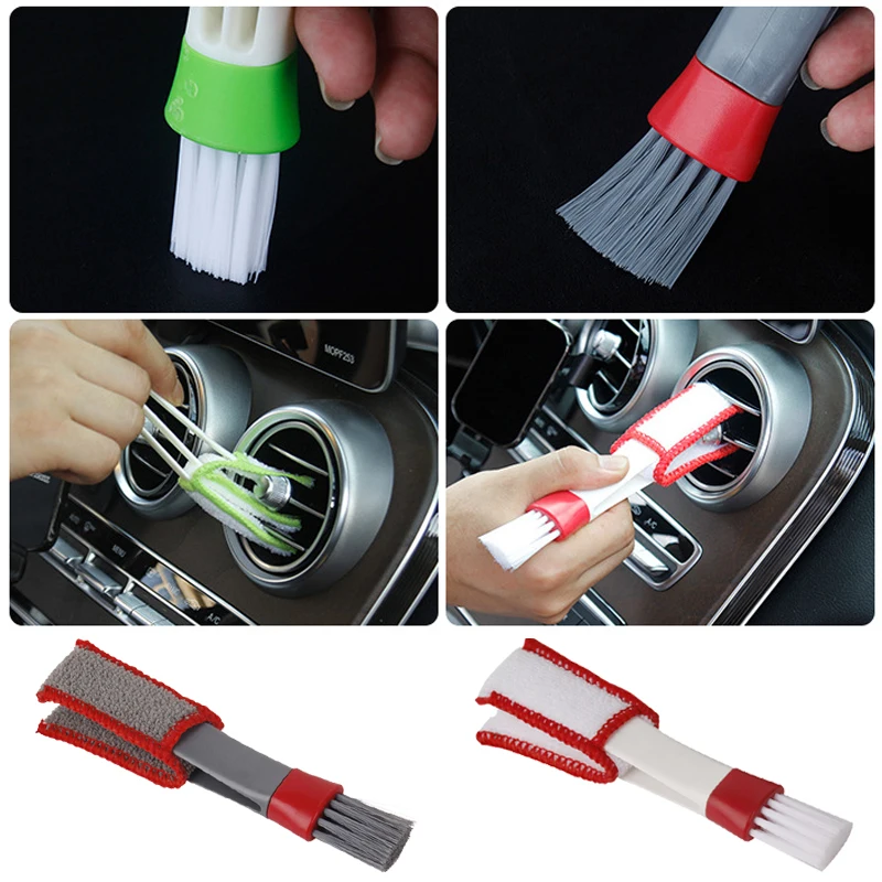 Car Air Vent Double Head Brush - Interior Detailing Kit ulasan dan harga