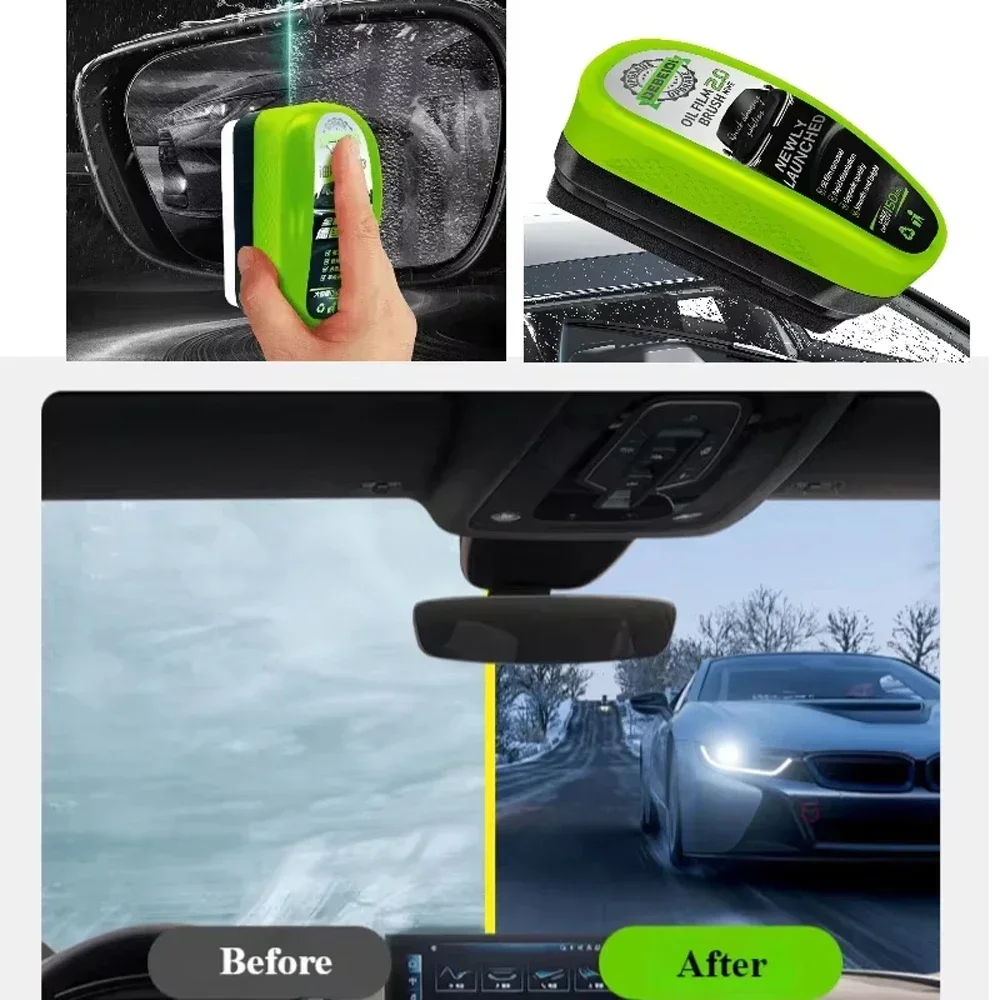 Car Glass Oil Film Remover Aut - Car Cleaning Brush ulasan dan harga